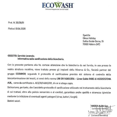 Oikos アパート マテーラ